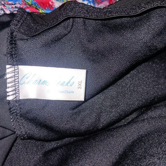 Women's One Piece Sports Swimsuits Athletic Racer Back Color Black Size 3XL - Picture 9 of 9